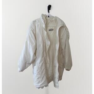 Headliners Vintage White Quilted Puffer Jacket Zip - Size 30